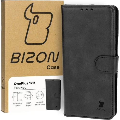 Kup Etui z klapką Bizon Case Pocket do OnePlus 12R czarne - BIZ4457 - {ean13} - Sklep Home Screen