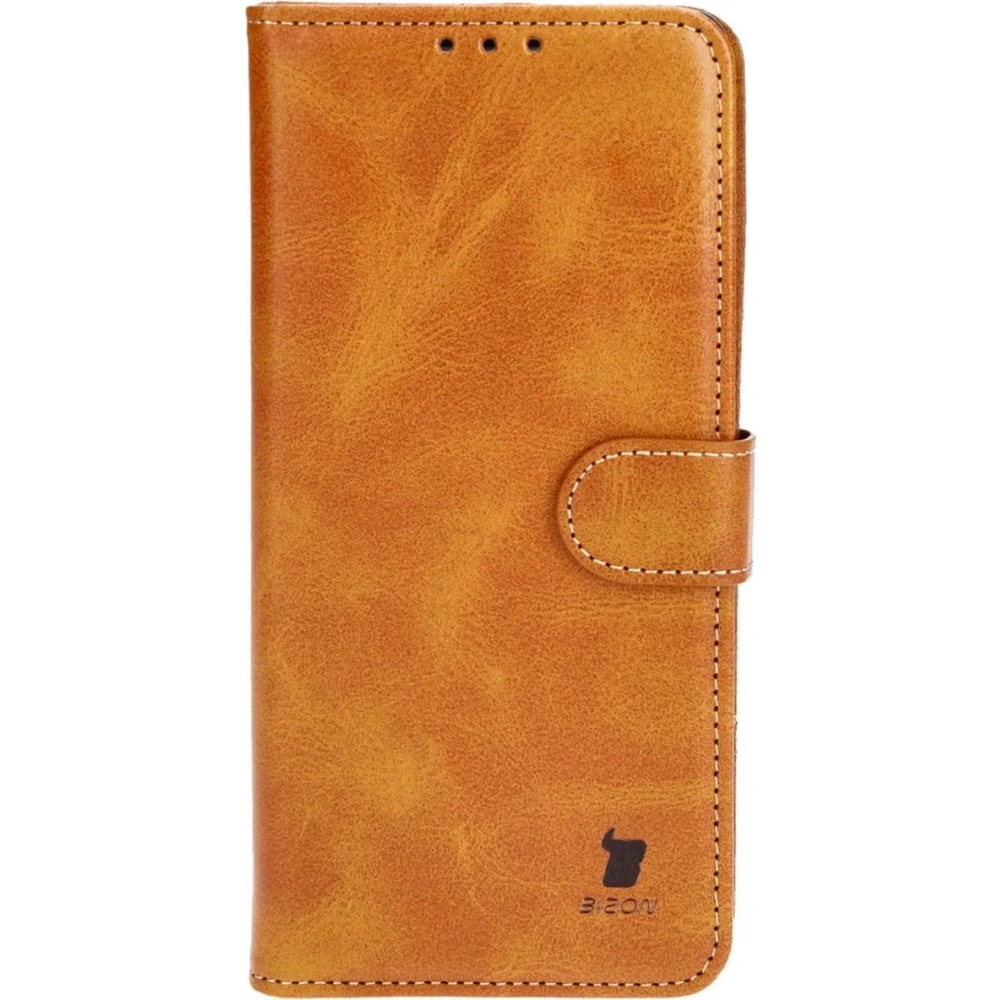 Etui z klapką Bizon Case Pocket do OnePlus 12R brązowe