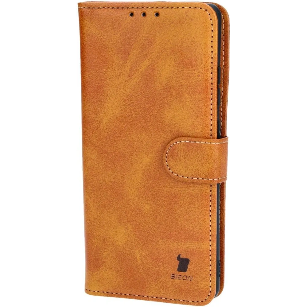 Etui z klapką Bizon Case Pocket do OnePlus 12R brązowe