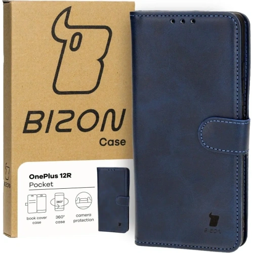 Kup Etui z klapką Bizon Case Pocket do OnePlus 12R granatowe - BIZ4459 - {ean13} - Sklep Home Screen