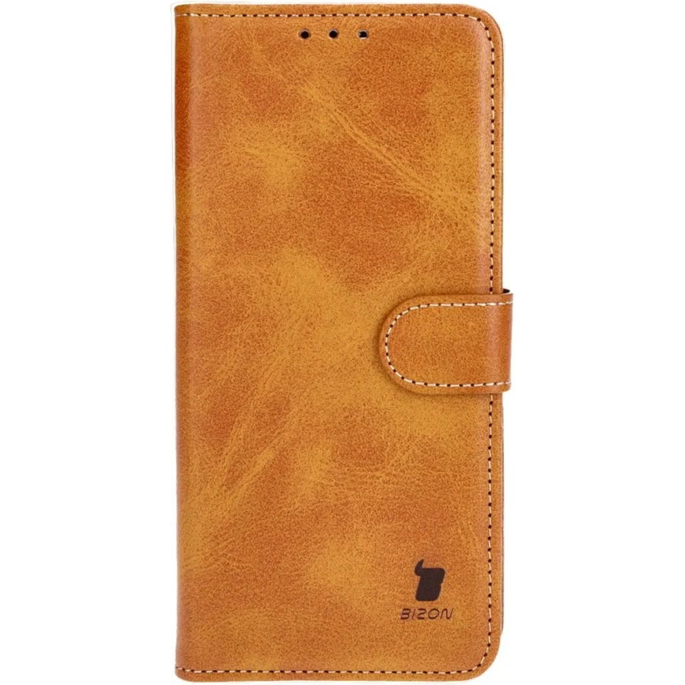 Etui z klapką Bizon Case Pocket do Xiaomi Poco X6 Pro brązowe