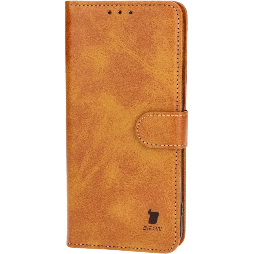 Etui z klapką Bizon Case Pocket do Xiaomi Poco X6 Pro brązowe