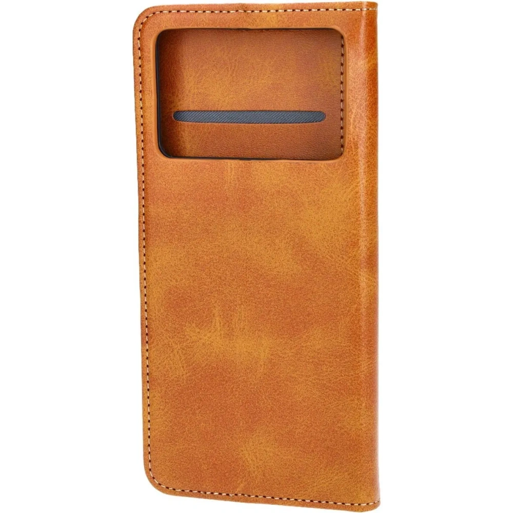 Etui z klapką Bizon Case Pocket do Xiaomi Poco X6 Pro brązowe