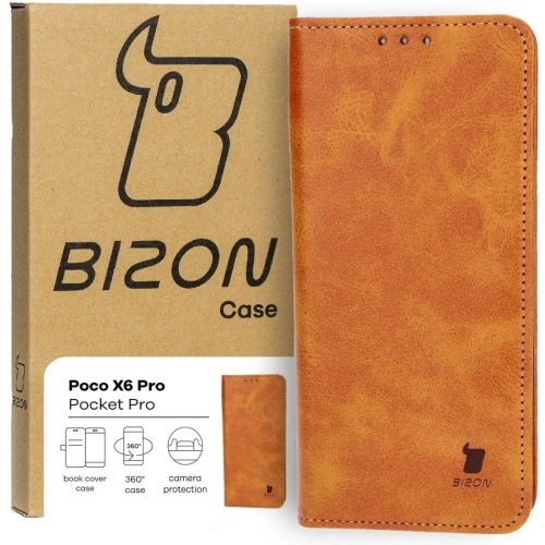 Buy Bizon Case Pocket Pro Xiaomi Poco X6 Pro brown - BIZ4471 - {ean13} - Home Screen Store Europe