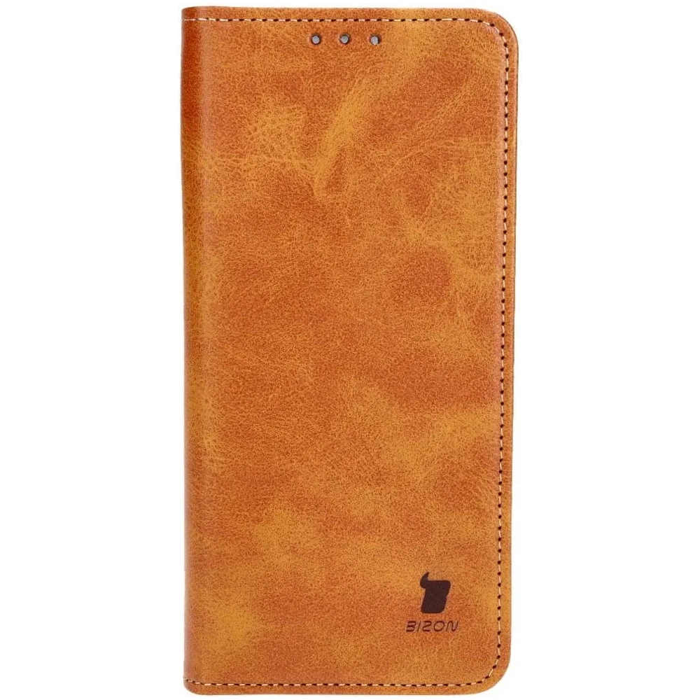 Etui z klapką Bizon Case Pocket Pro do Xiaomi Poco X6 Pro brązowe