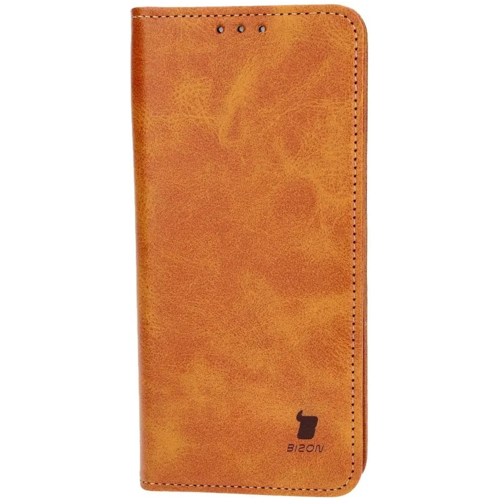 Etui z klapką Bizon Case Pocket Pro do Xiaomi Poco X6 Pro brązowe