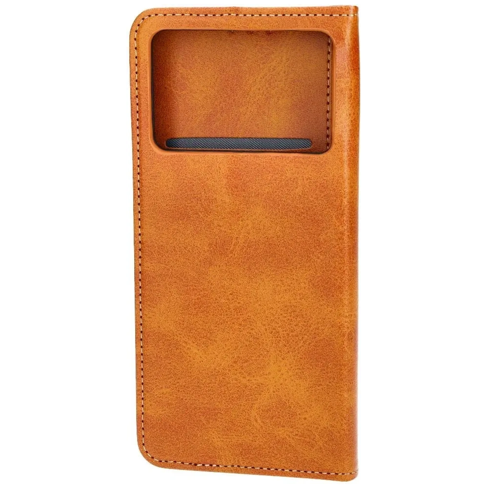 Etui z klapką Bizon Case Pocket Pro do Xiaomi Poco X6 Pro brązowe