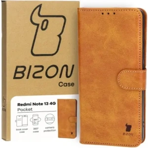 Kup Etui z klapką Bizon Case Pocket do Xiaomi Redmi Note 13 4G brązowe - BIZ4473 - {ean13} - Sklep Home Screen