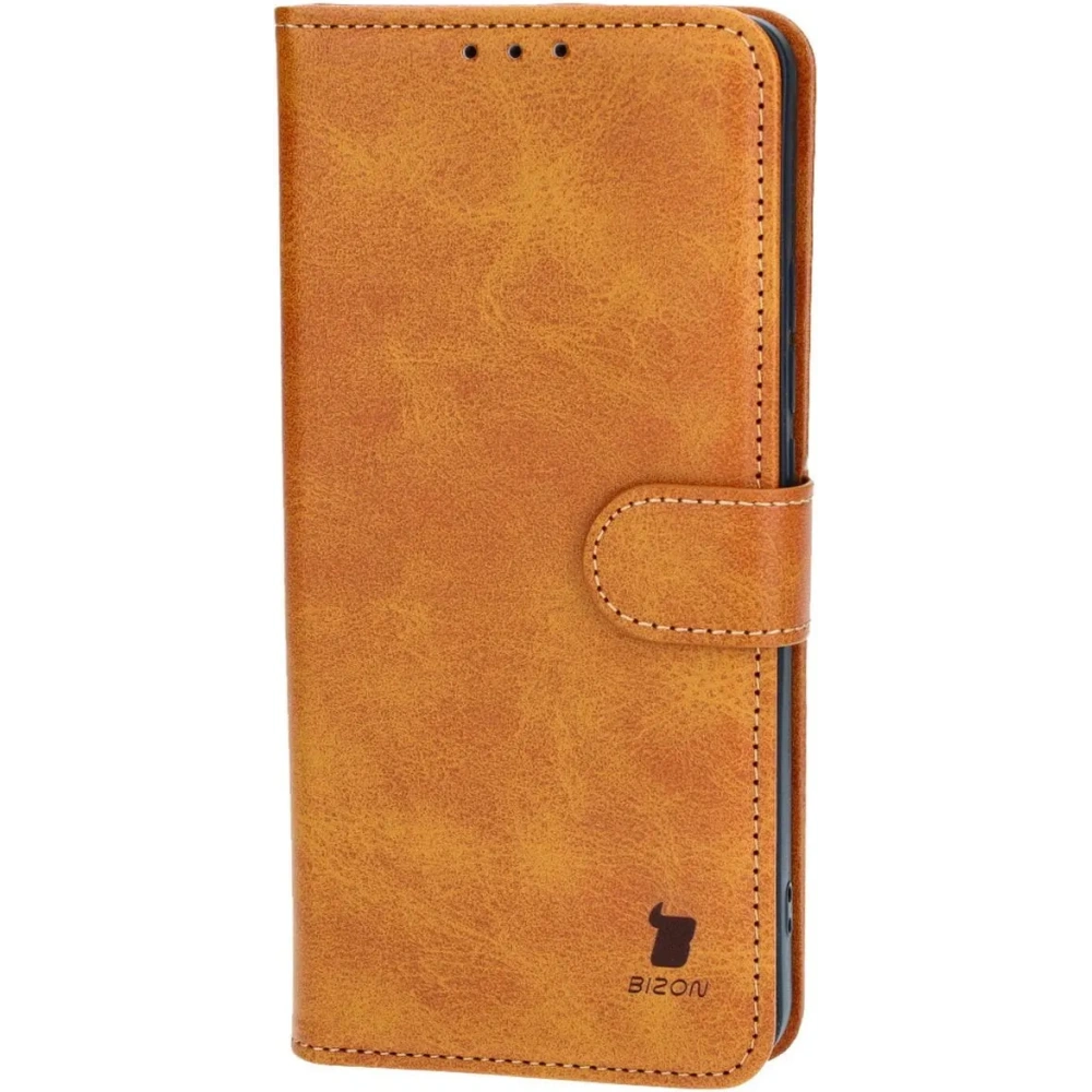 Etui z klapką Bizon Case Pocket do Xiaomi Redmi Note 13 4G brązowe