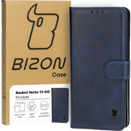 Kup Etui z klapką Bizon Case Pocket do Xiaomi Redmi Note 13 4G navy modré - BIZ4474 - {ean13} - Sklep Home Screen