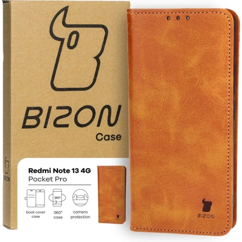 Kup Etui z klapką Bizon Case Pocket Pro do Xiaomi Redmi Note 13 4G brązowe - BIZ4475 - {ean13} - Sklep Home Screen