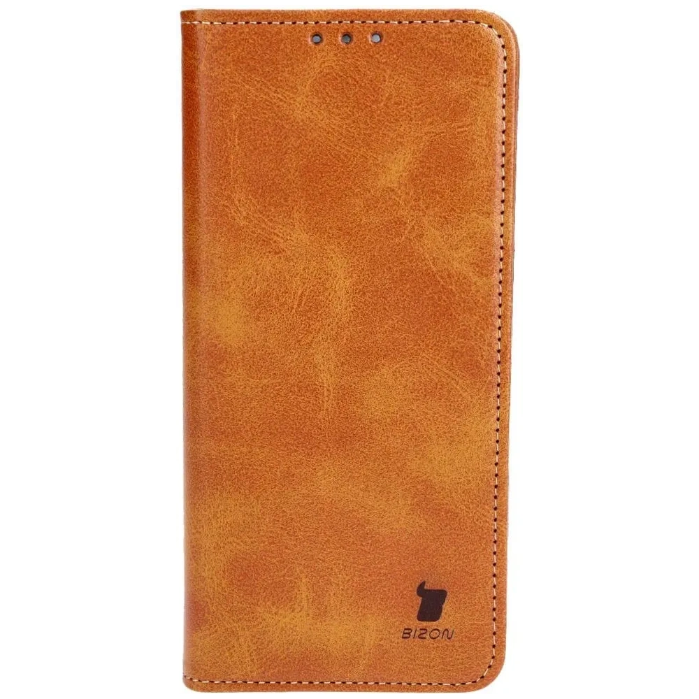 Etui z klapką Bizon Case Pocket Pro do Xiaomi Redmi Note 13 4G brązowe