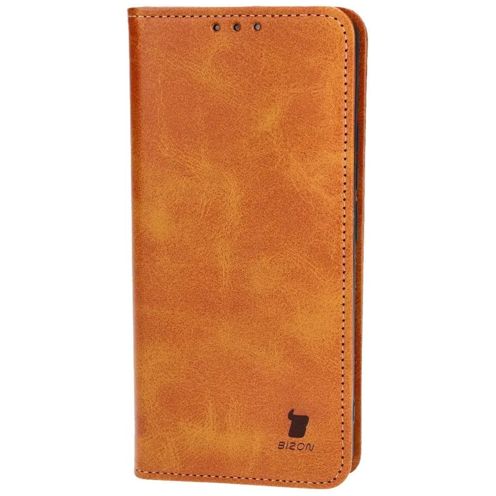 Etui z klapką Bizon Case Pocket Pro do Xiaomi Redmi Note 13 4G brązowe