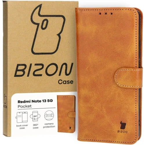 Kup Bizon tok zseb Xiaomi Redmi Note 13 5G barna - BIZ4478 - {ean13} - Sklep Home Screen