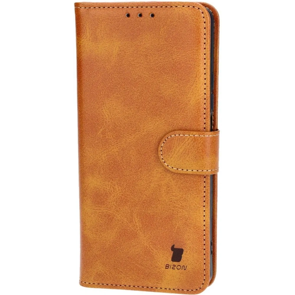 Etui z klapką Bizon Case Pocket do Xiaomi Redmi Note 13 5G brązowe