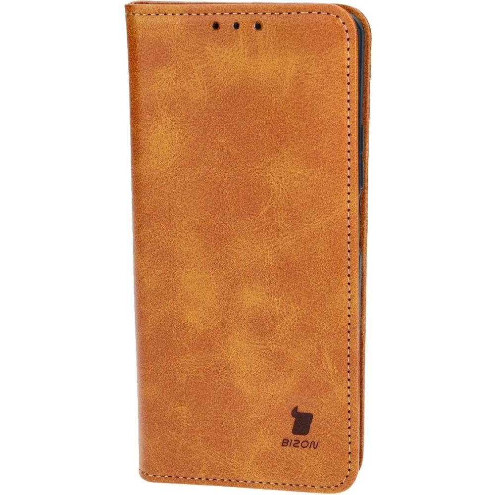 Etui z klapką Bizon Case Pocket Pro do Xiaomi Redmi Note 13 5G brązowe