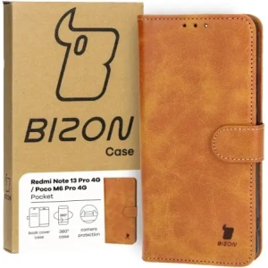 Bizon Case Pocket Xiaomi Poco M6 Pro 4G / Xiaomi Redmi Note 13 Pro 4G / LTE / 14S brown