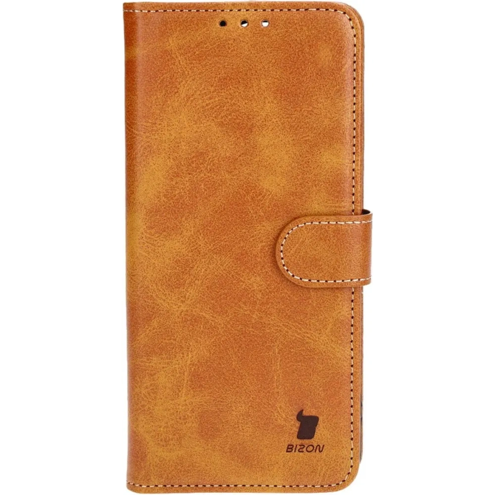 Etui z klapką Bizon Case Pocket do Xiaomi Poco M6 Pro 4G / Xiaomi Redmi Note 13 Pro 4G / LTE / 14S brązowe