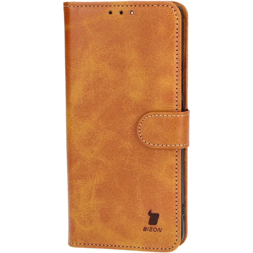 Etui z klapką Bizon Case Pocket do Xiaomi Poco M6 Pro 4G / Xiaomi Redmi Note 13 Pro 4G / LTE / 14S brązowe