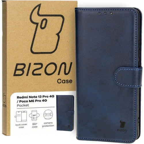 Kup Bizon Case Pocket Xiaomi Poco M6 Pro 4G / Xiaomi Redmi Note 13 Pro 4G marineblau - BIZ4486 - {ean13} - Sklep Home Screen