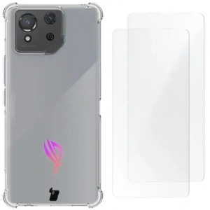 Kup Bizon Case Clear Pack carcasă + 2x folie de protecție pentru ecran Asus ROG Phone 8 transparent. - BIZ4491 - {ean13} - Sklep Home Screen