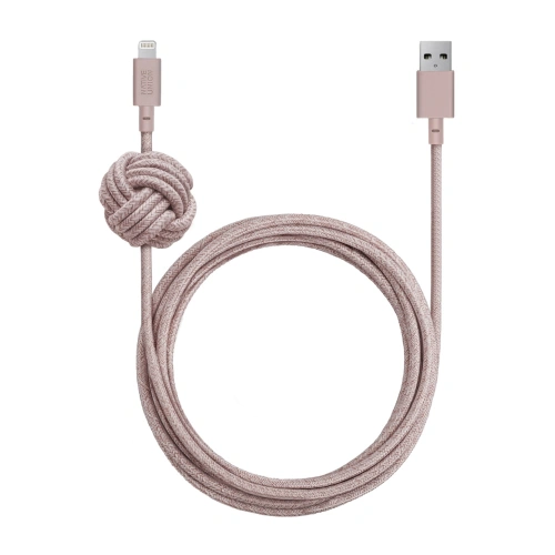 Kup Cablu Native Union Night Cable Lightning cu nod de 3m (rose) - NTU014RS - {ean13} - Sklep Home Screen
