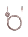 Cablu Native Union Night Cable Lightning cu nod de 3m (rose)