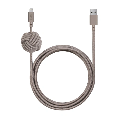 Kup Kábel Native Union Night Cable Lightning csomóval 3m (taupe) - NTU015TAU - {ean13} - Sklep Home Screen