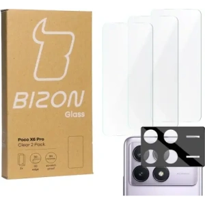 Buy BIZON Clear 3x screen glass + camera glass Xiaomi Poco X6 Pro - BIZ4494 - {ean13} - Home Screen Store Europe