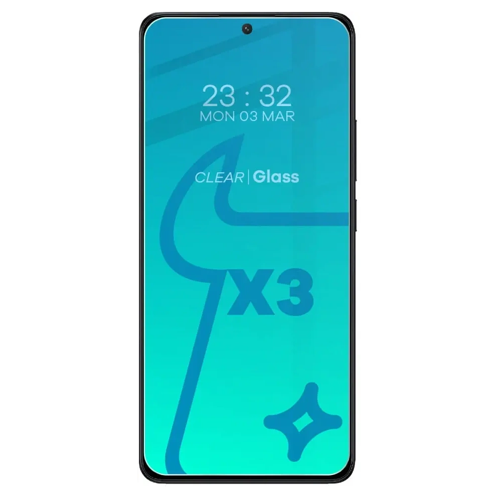 3x Szkło na ekran + szkło na aparat BIZON Clear do Xiaomi Poco X6 Pro