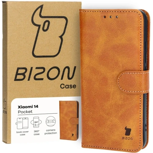 Kup Etui s klopou Bizon Case Pocket do Xiaomi 14 hnědé - BIZ4499 - {ean13} - Sklep Home Screen