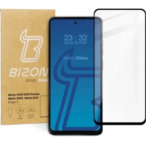 Kup Bizon Glass Edge 2 Motorola Moto G04/G24/G24 Power/E14 schwarz - BIZ4504 - {ean13} - Sklep Home Screen