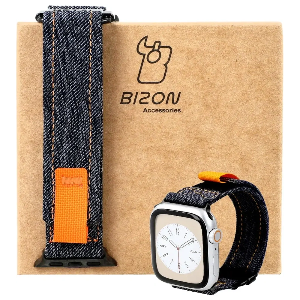 Pasek Bizon Strap Watch Urban do Apple Watch 38/40/41/42 mm ciemnoniebieski jeans