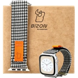 Kup Pasek Bizon Strap Watch Urban do Apple Watch 38/40/41/42 mm černobílá pepitka - BIZ4506 - {ean13} - Sklep Home Screen
