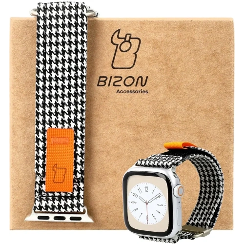 Kup Pasek Bizon Strap Watch Urban do Apple Watch 38/40/41/42 mm černobílá pepitka - BIZ4506 - {ean13} - Sklep Home Screen