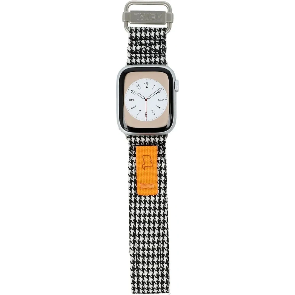 Pasek Bizon Strap Watch Urban do Apple Watch 38/40/41/42 mm czarno-biała pepitka