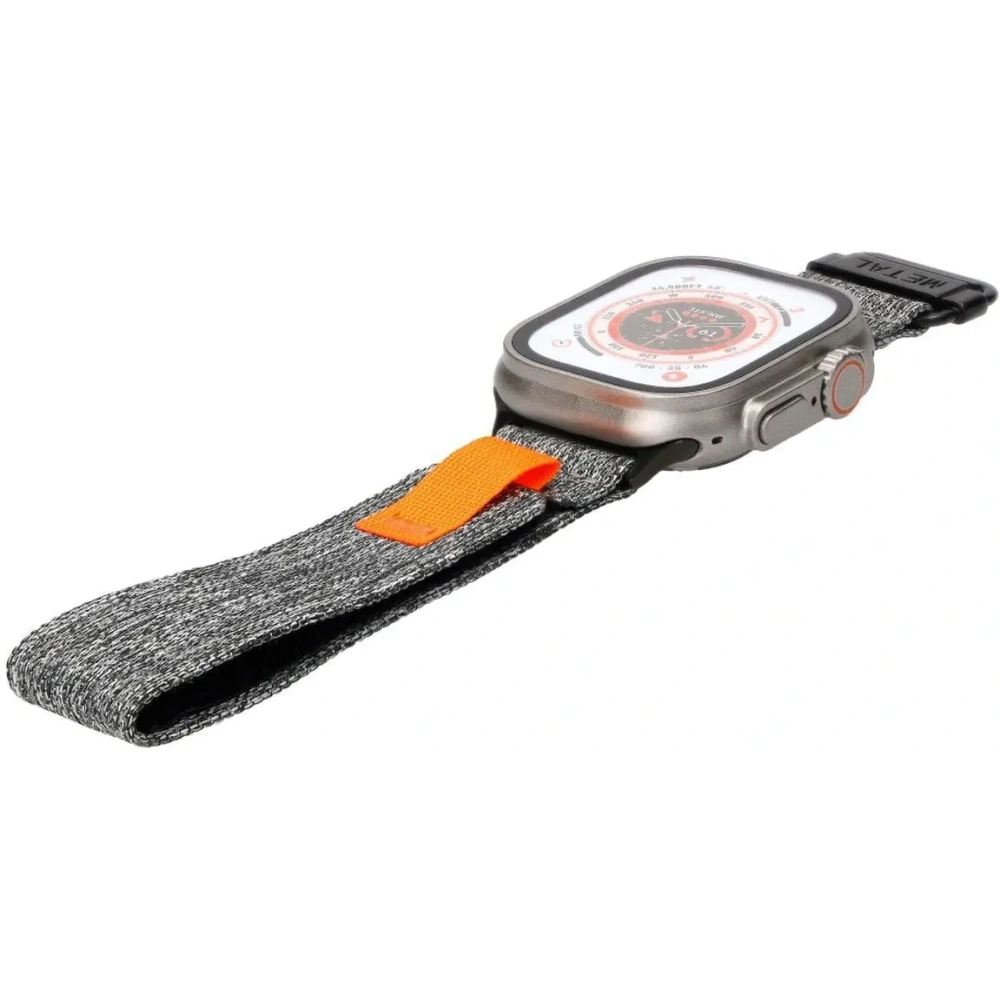 Pasek Bizon Strap Watch Urban do Apple Watch 44/45/46/49 mm szary melanż