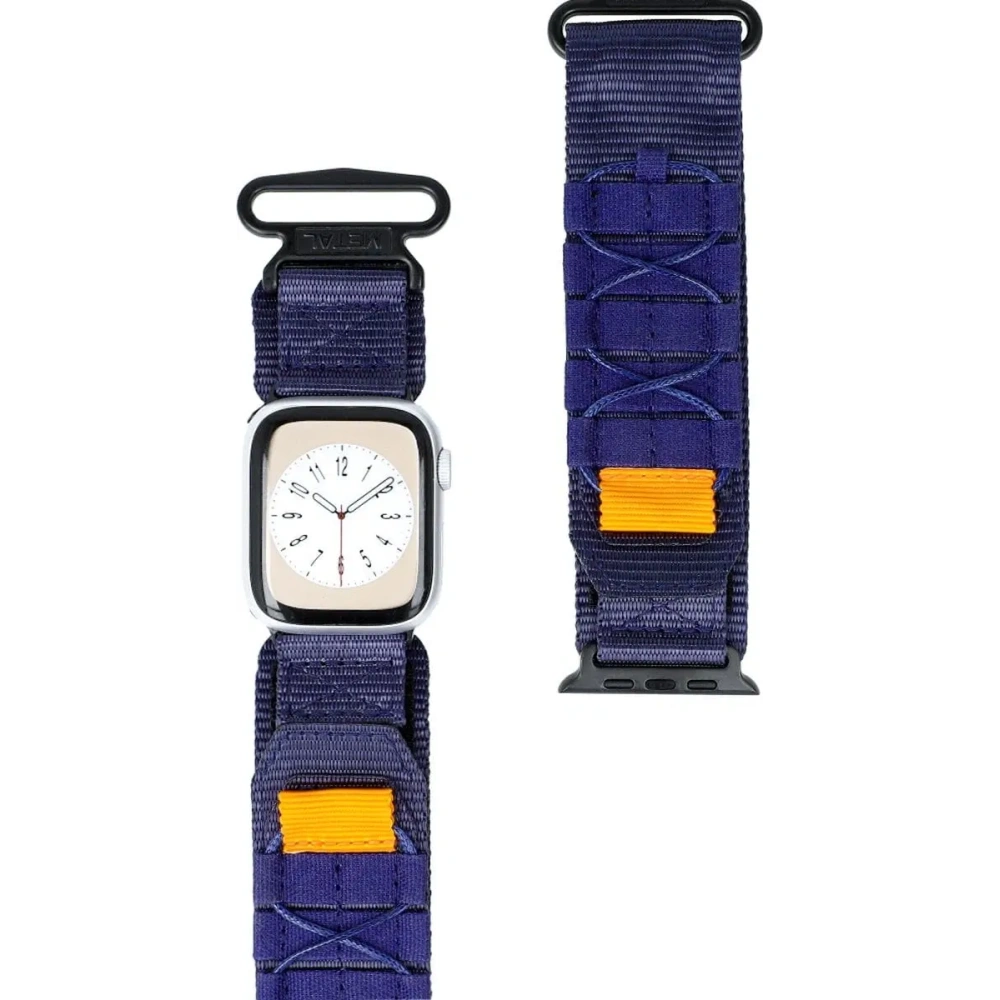 Sportowy pasek do zegarka Bizon Strap Watch Adventure do Apple Watch 38/40/41/42 mm granatowy