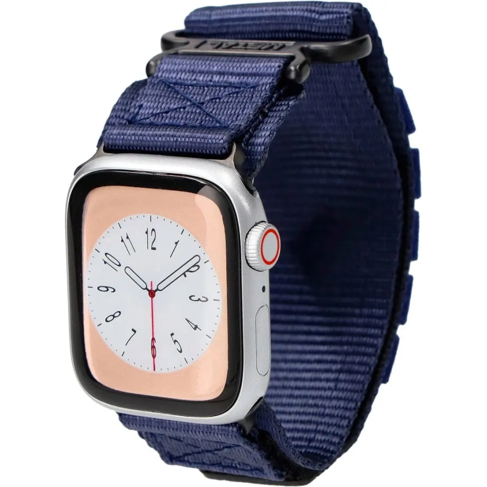 Sportowy pasek do zegarka Bizon Strap Watch Adventure do Apple Watch 38/40/41/42 mm granatowy