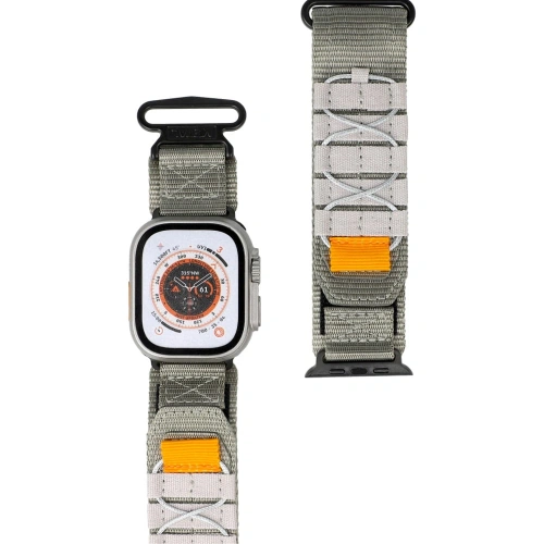 Kup Sportovní pásek k hodinkám Bizon Strap Watch Adventure do Apple Watch 44/45/46/49 mm šedý - BIZ4515 - {ean13} - Sklep Home Screen