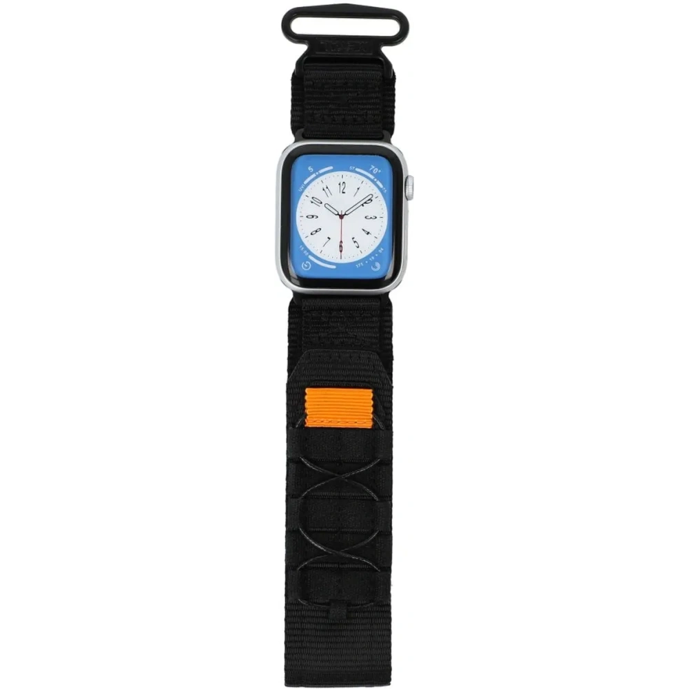 Sportowy pasek do zegarka Bizon Strap Watch Adventure do Apple Watch 44/45/46/49 mm czarny