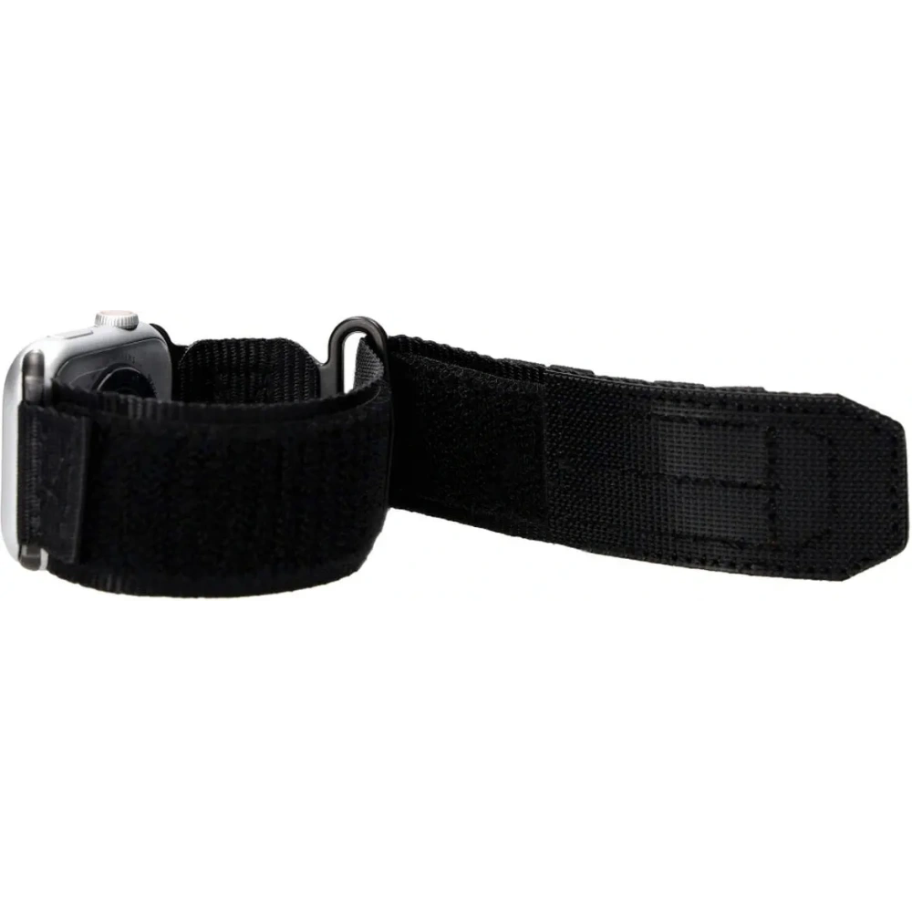 Sportowy pasek do zegarka Bizon Strap Watch Adventure do Apple Watch 44/45/46/49 mm czarny