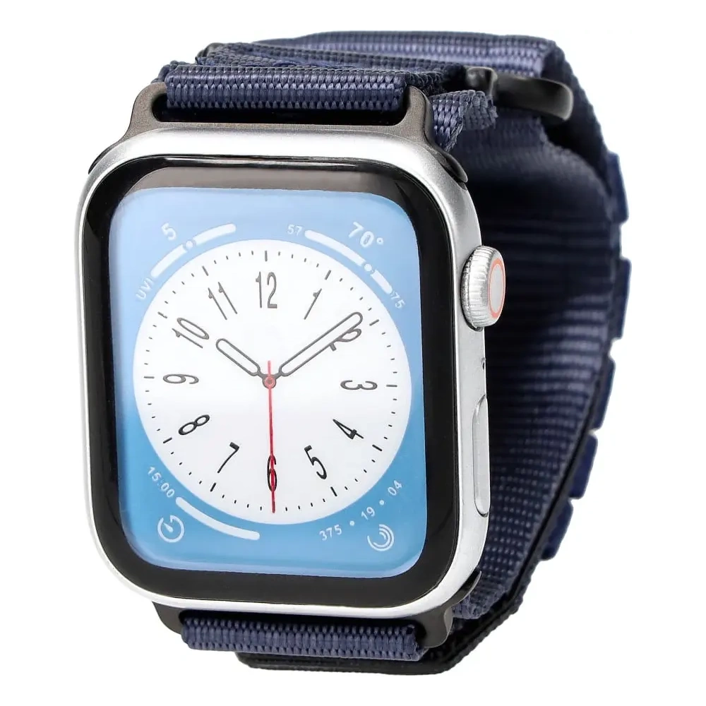 Sportowy pasek do zegarka Bizon Strap Watch Adventure do Apple Watch 44/45/46/49 mm granatowy