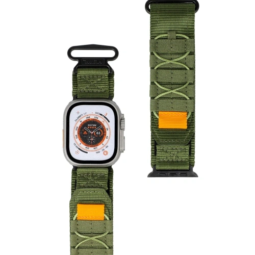 Kup Sportowy pasek do zegarka Bizon Strap Watch Adventure do Apple Watch 44/45/46/49 mm khaki - BIZ4519 - {ean13} - Sklep Home Screen