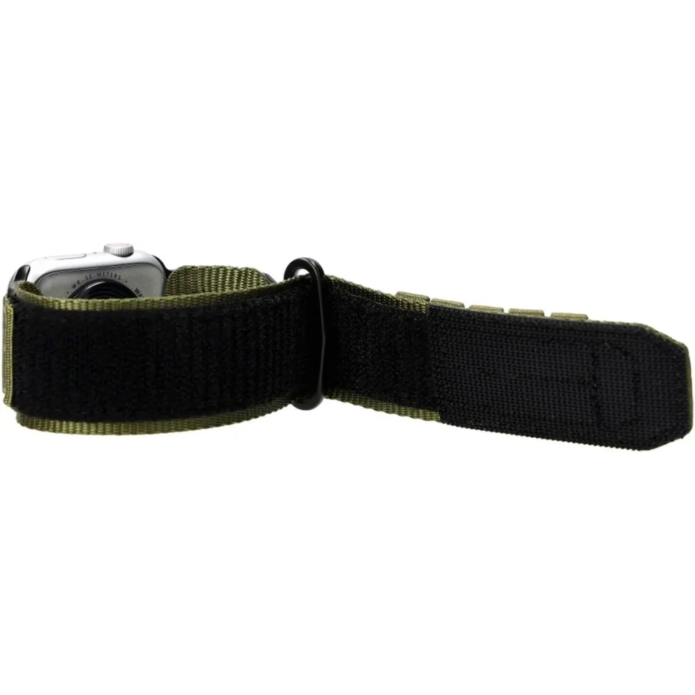 Sportowy pasek do zegarka Bizon Strap Watch Adventure do Apple Watch 44/45/46/49 mm khaki