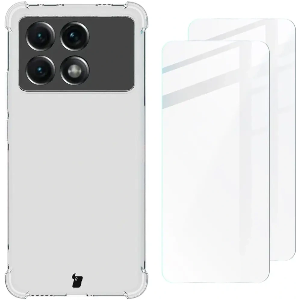Etui Bizon Case Clear Pack do Poco X6 Pro przezroczyste