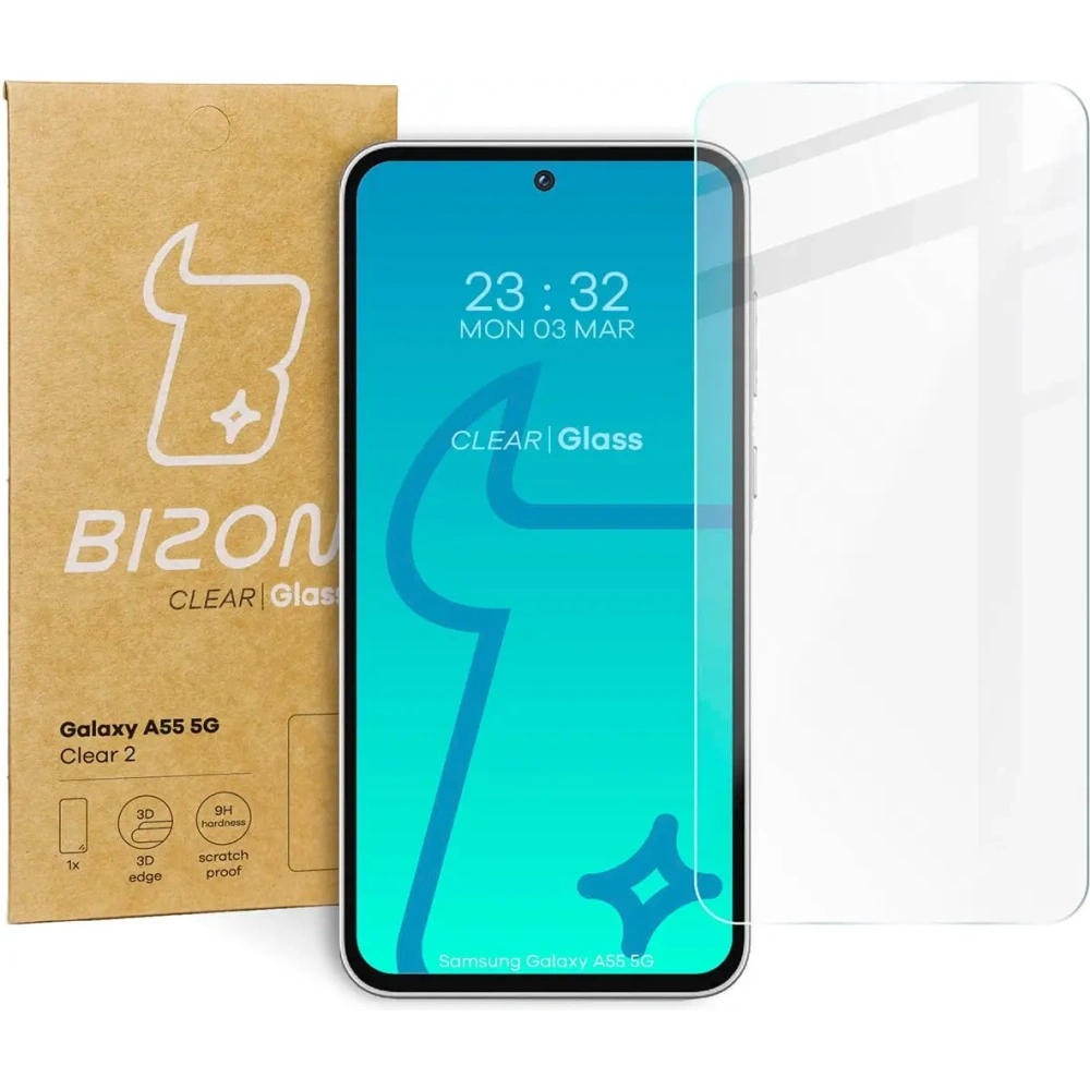Szkło hartowane Bizon Glass Clear 2 do Samsung Galaxy A55 5G