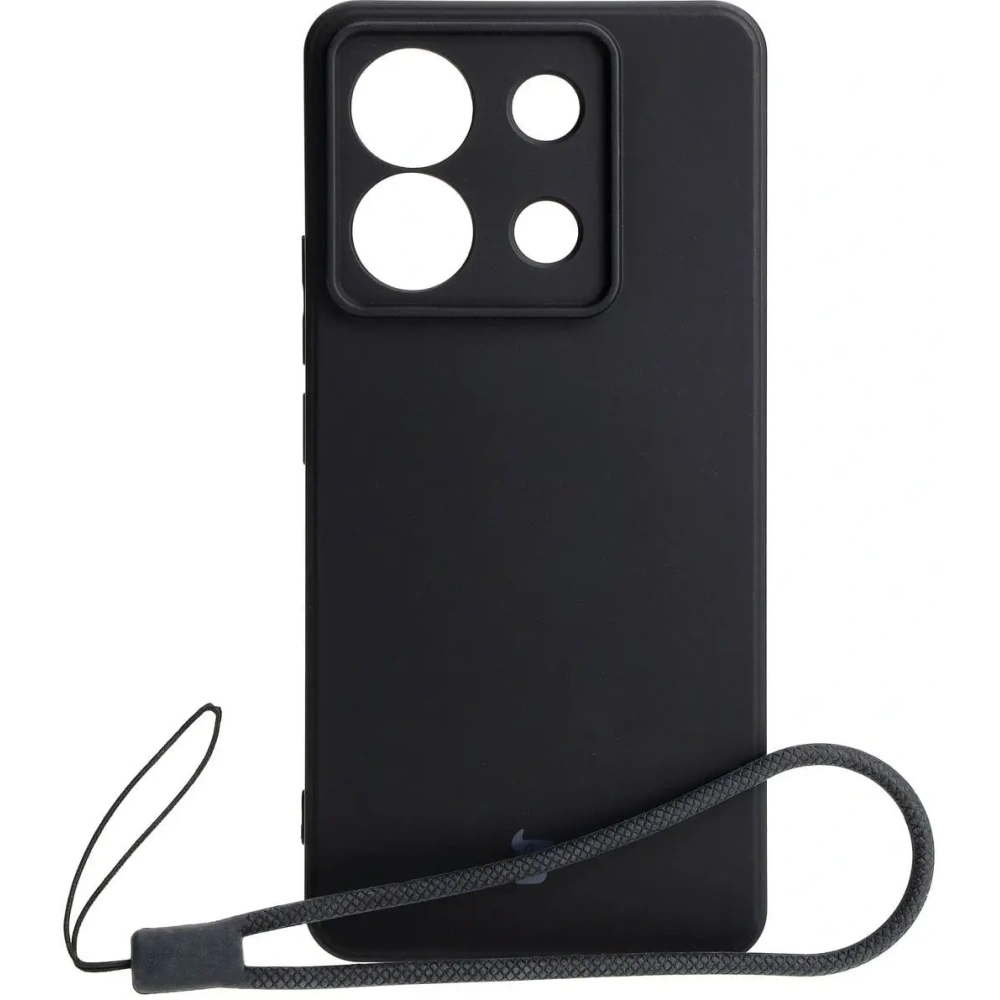 Etui Bizon Case Silicone Sq do Xiaomi Poco X6 / Xiaomi Redmi Note 13 Pro 5G czarne