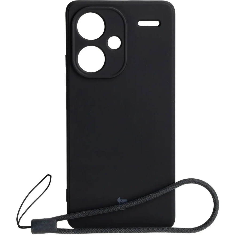 Etui Bizon Case Silicone Sq do Xiaomi Redmi Note 13 Pro+ 5G czarne