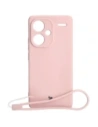 Bizon Case Silikon Sq Xiaomi Redmi Note 13 Pro+ 5G hellrosa
